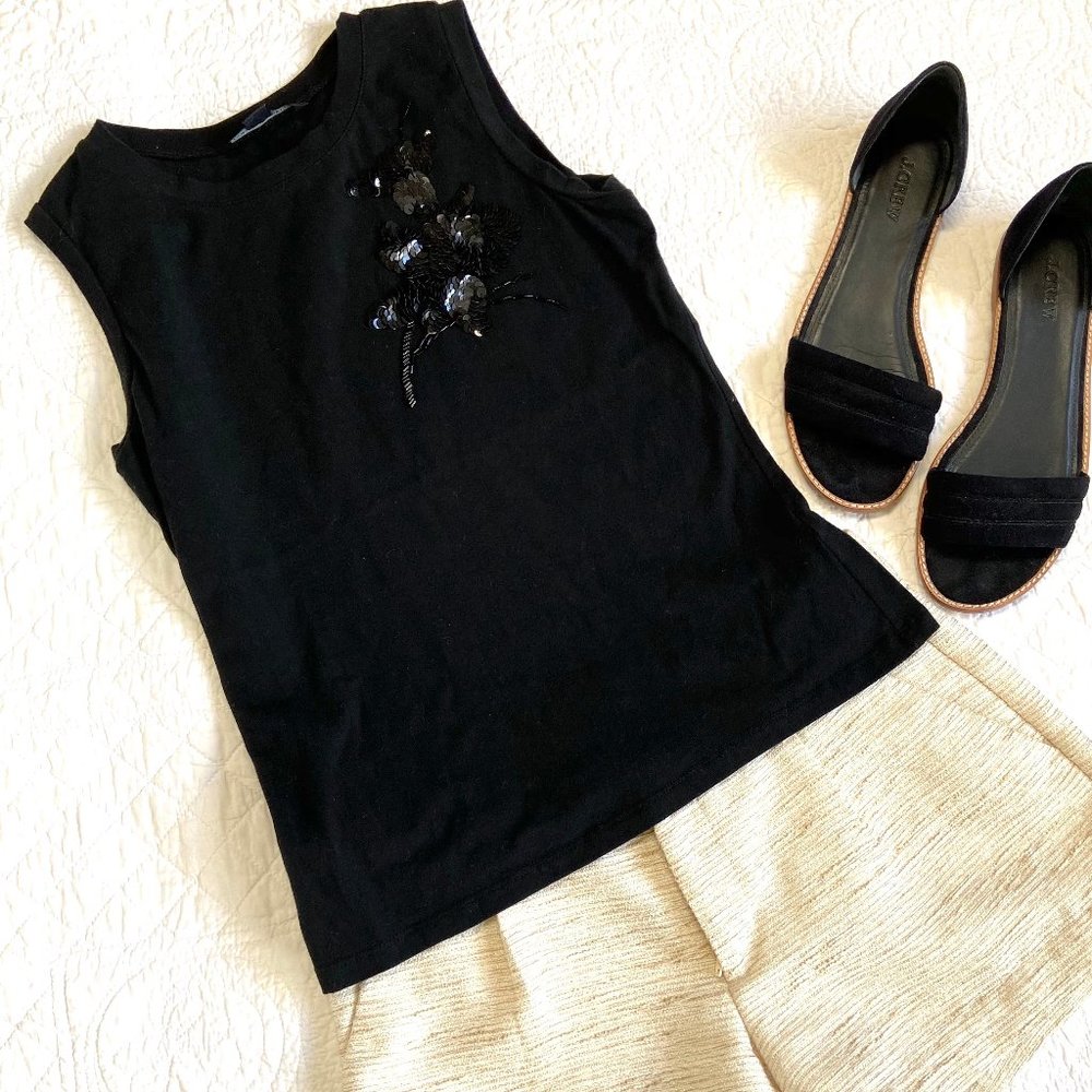 Banana Republic Sleeveless Top Black XS
